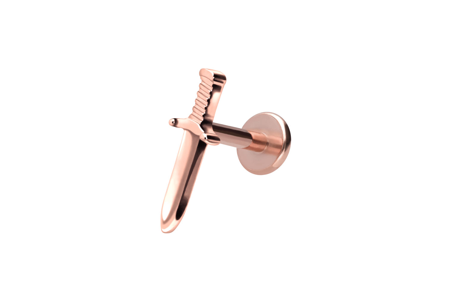 Titan Labret Piercing mit Innengewinde SCHWERT